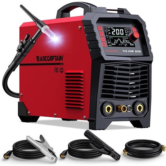 ARCCAPTAIN TIG Welder AC/DC 200Amp 7-in-1 Welding Machine