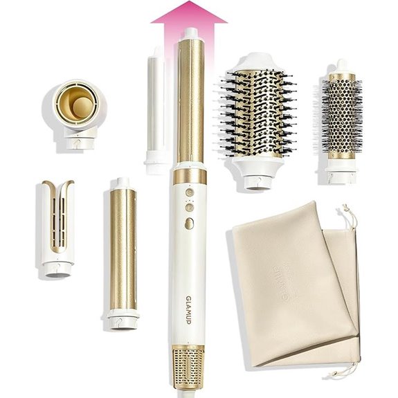GLAMUP 6-in-1 Hot Air Styler with Travel Bag