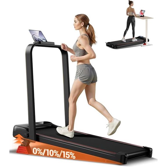 4-in-1 Under Desk Treadmill with Incline