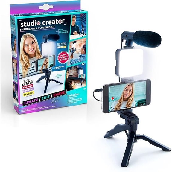 Canal Toys Podcast & Vlogging Kit with Light & Microphone
