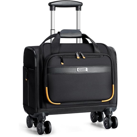 Rolling Laptop Bag with Spinner Wheels and Water Resistance