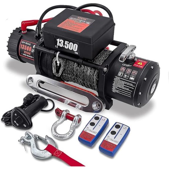 12V Waterproof Electric Winch with Remote Control