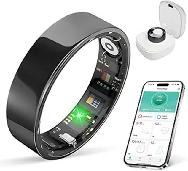 Smart Ring Health & Sleep Tracker Waterproof No Subscription