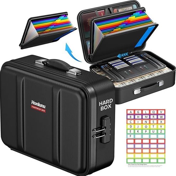 waterproof locked document safe