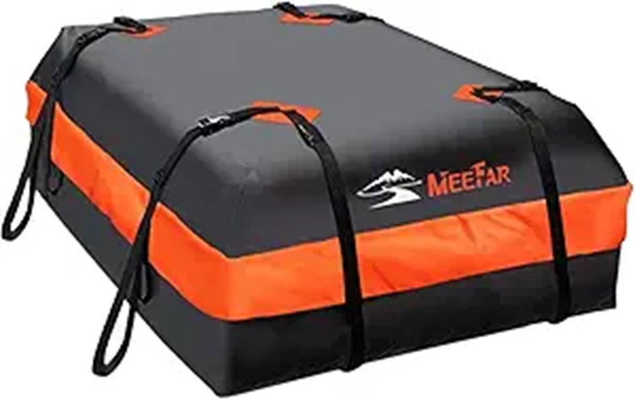 MeeFar Waterproof Car Roof Cargo Bag with Accessories