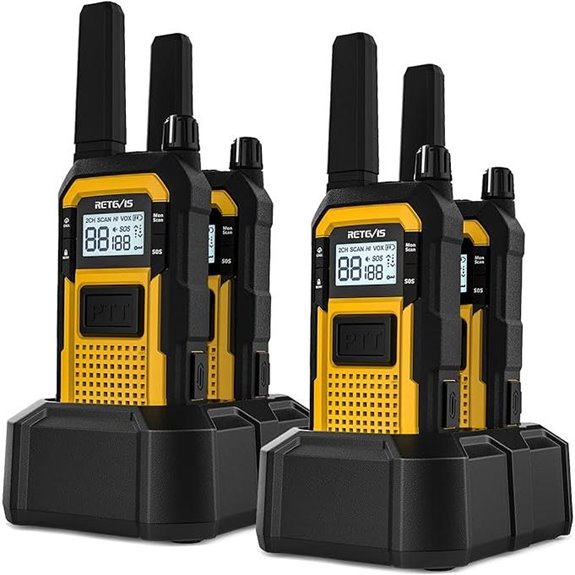 Retevis RB48 Waterproof Walkie Talkies (4 Pack)