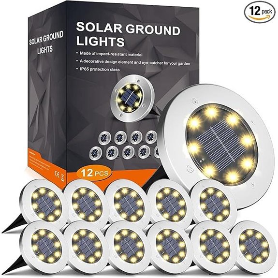 INCX Waterproof Solar Garden Lights 12-Pack