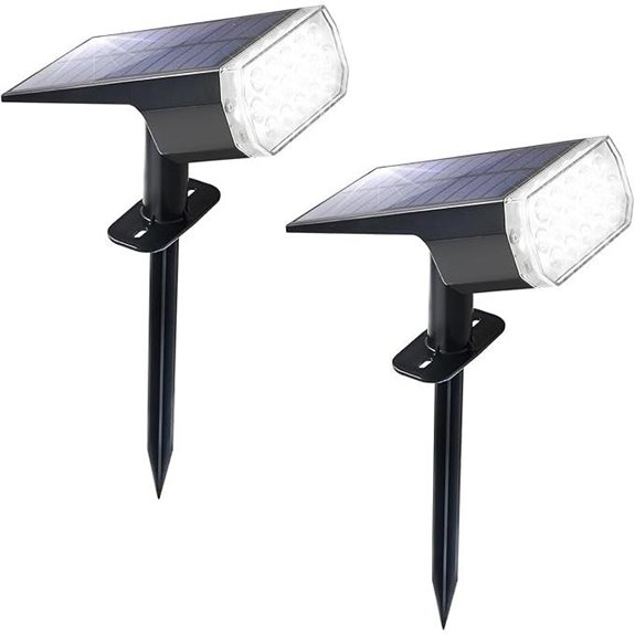 Outdoor Solar Waterproof LED Spotlights (2-Pack)