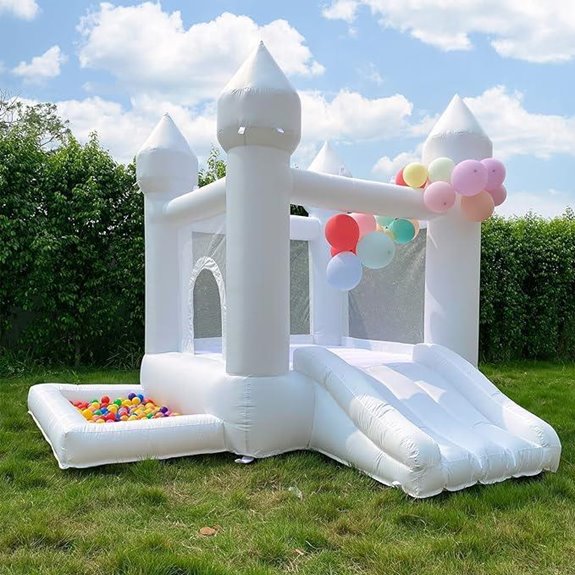 White Inflatable Bounce House for Kids