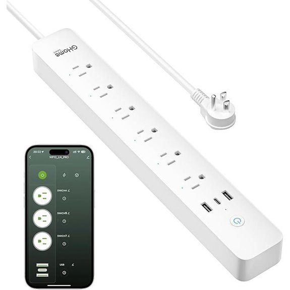 GHome Smart Power Strip with WiFi & App Control