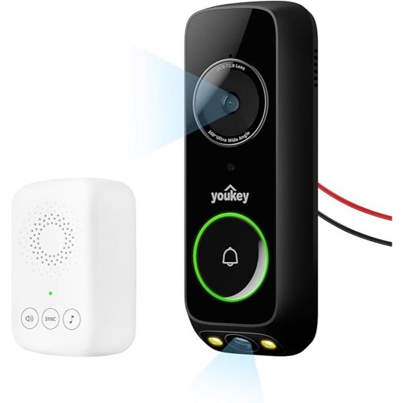 Youkey Wired Doorbell Camera with 2K Video and WiFi