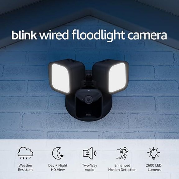 Blink Wired Floodlight Camera with Siren and HD View