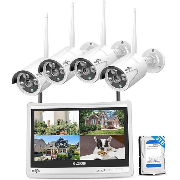 Hiseeu 16CH Wireless 4K Security System with Cameras