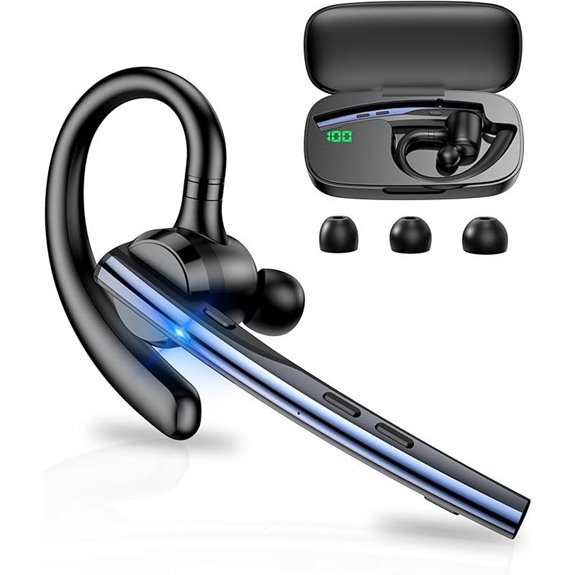 New Bee Bluetooth Headset V5.1 with Charging Case
