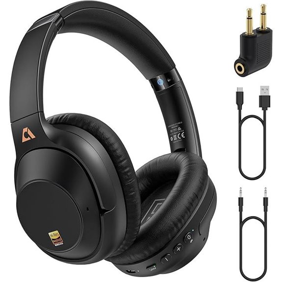 YMOO Noise Cancelling Headphones with Bluetooth 5.3