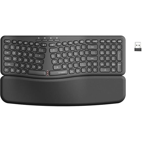 E-YOOSO Ergonomic Wireless Keyboard with Wrist Rest