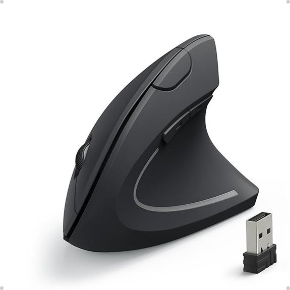 Anker Wireless Ergonomic Optical Mouse for Multiple Devices