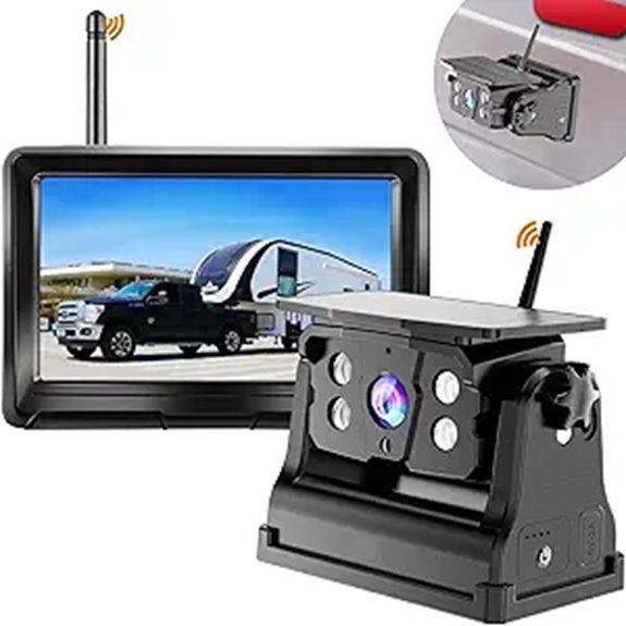 Wireless Backup Camera with 5 HD Monitor