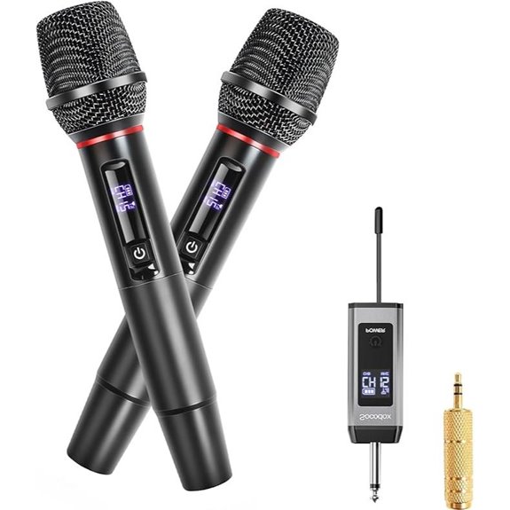 Wireless Microphone System for Karaoke (Dual UHF)