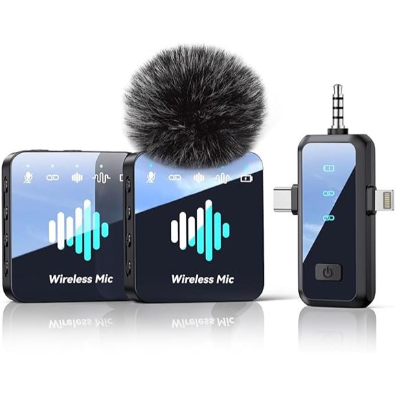 3-in-1 Wireless Lavalier Microphone for iPhone