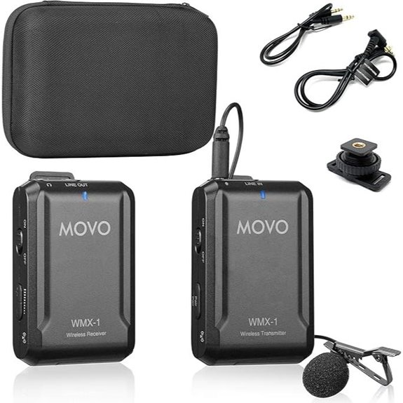 Movo WMX-1 Wireless Lavalier Microphone System