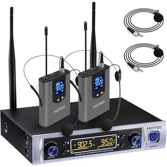 HOTEC UHF Wireless Microphone System with Lavalier