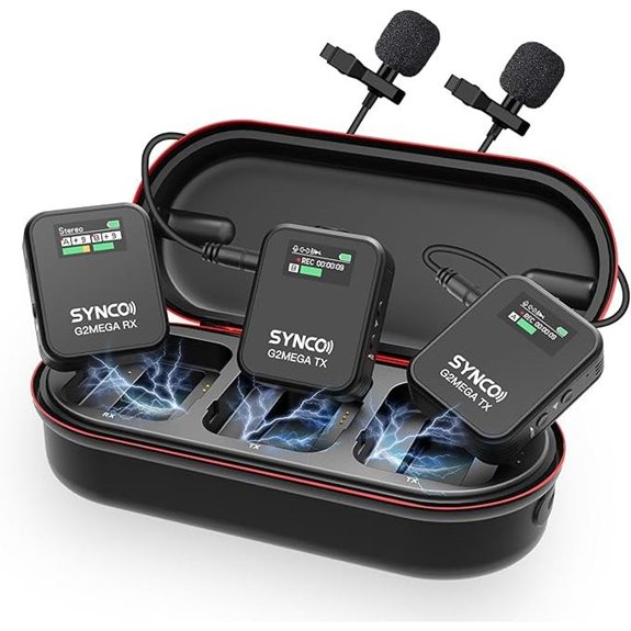 SYNCO Wireless Microphone System with Charging Case