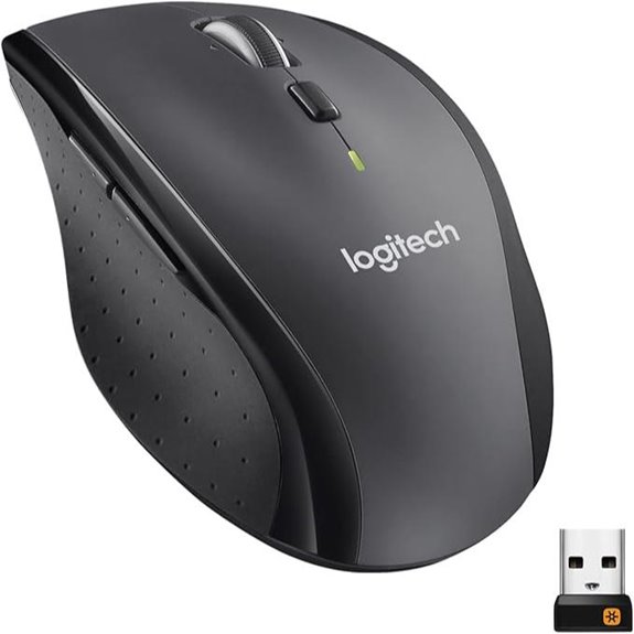 Logitech M705 Marathon Wireless Mouse with 5 Buttons