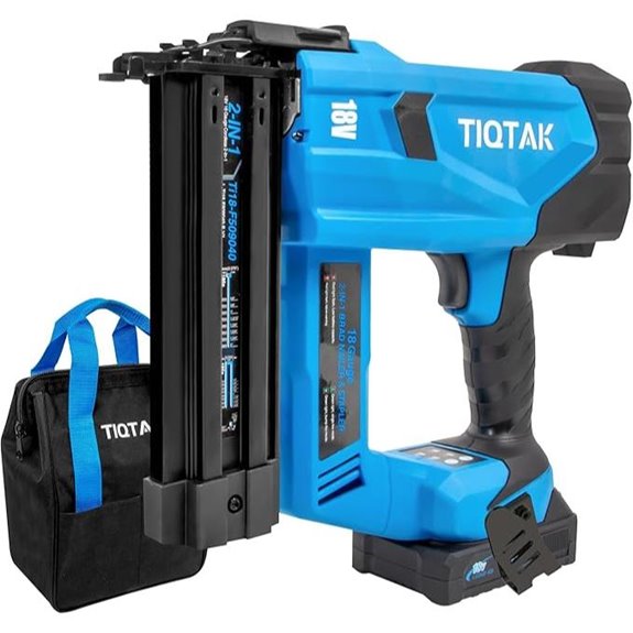 Cordless Brad Nailer with Battery and Staples