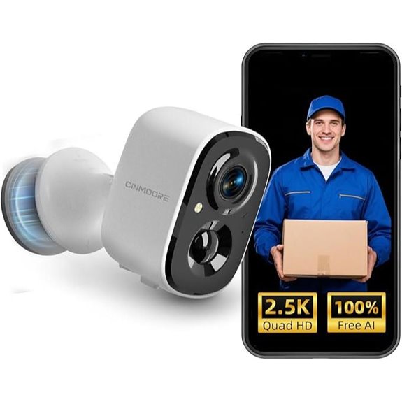 2.5K Wireless Outdoor Security Camera with AI Detection