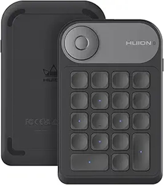 HUION Keydial Mini Wireless Programmable Shortcut Keyboard