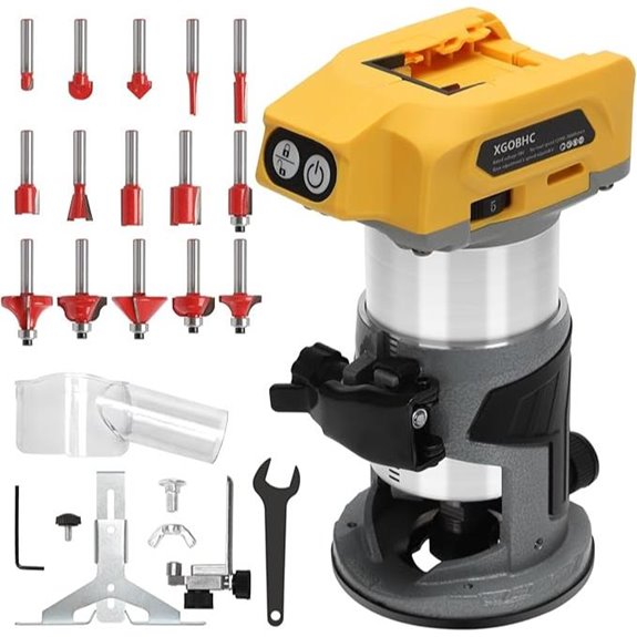 Wireless Cordless Router Kit with Bits (Battery Not Included)