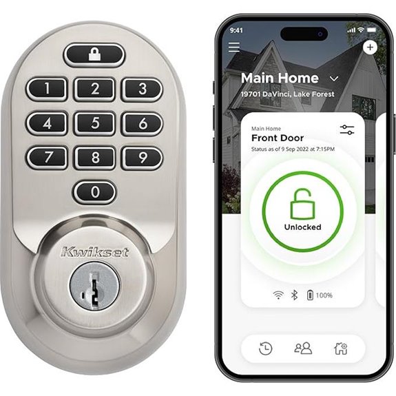 Kwikset Halo Wi-Fi Smart Lock with Keyless Entry