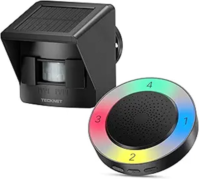 TECKNET Solar Wireless Driveway Alarm System