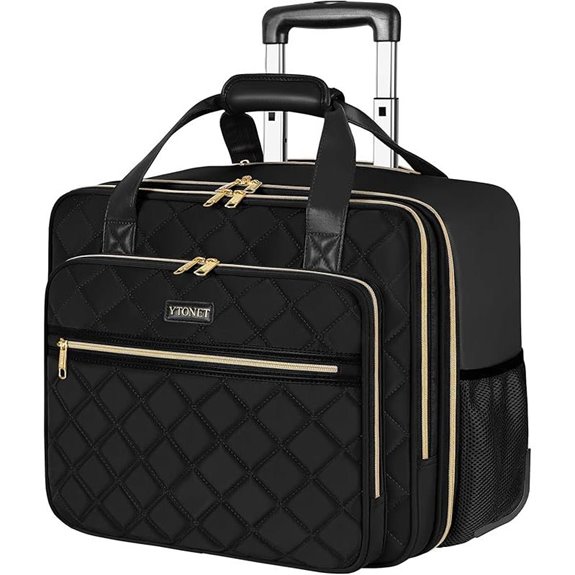 Ytonet Rolling Laptop Bag for Women 17.3-inch