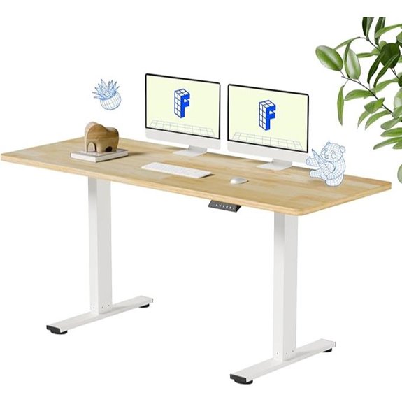 FLEXISPOT EN1 Wooden Standing Desk 63x24 Inches