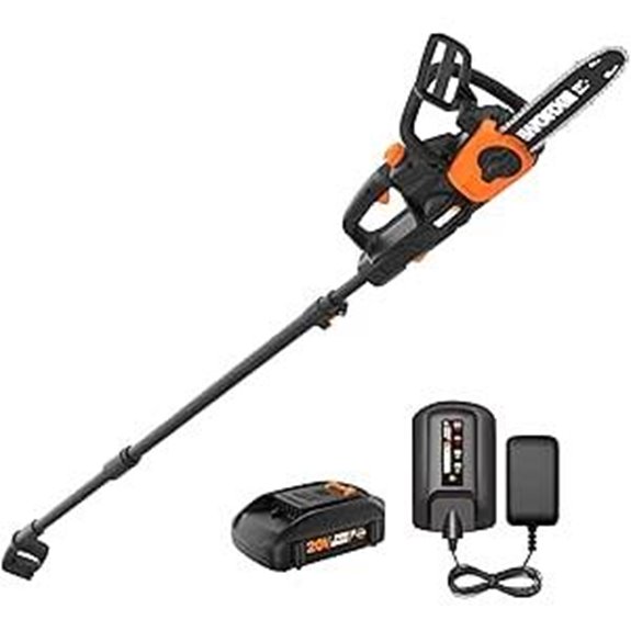 Worx WG323 20V Cordless Pole/Chain Saw with Battery