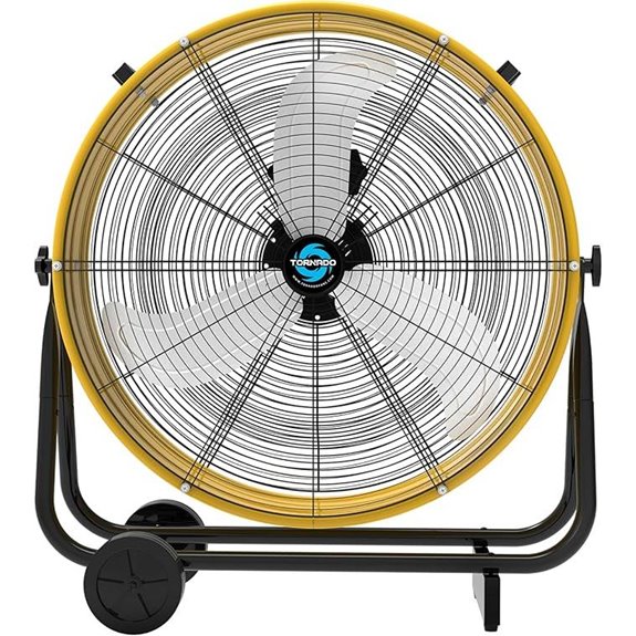 Tornado 24 Heavy Duty Tilt Drum Fan (Yellow)
