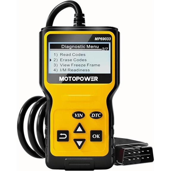 MOTOPOWER MP69033 OBD2 Car Code Reader (Yellow)