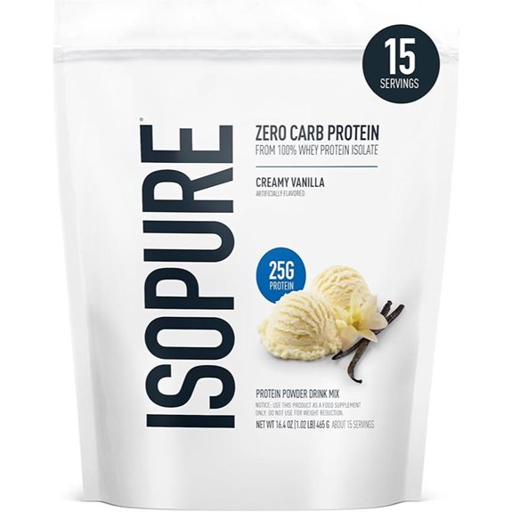 Isopure Zero Carb Vanilla Whey Protein 1 lb