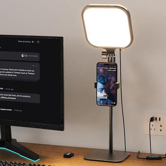 UBeesize Zoom Lighting with Phone Stand for Video Calls