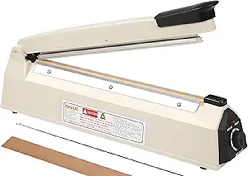Impulse Sealer 12-inch Manual Heat Sealer with Replace Kit