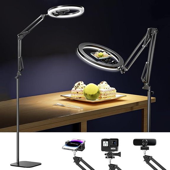 UBeesize 12 Ring Light Tripod with Overhead Mount