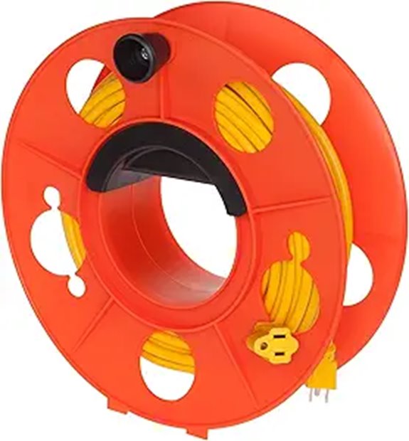 Bayco KW-130 Cord Storage Reel with Center Spin Handle 150-Feet