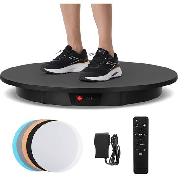 Large 24-Inch Motorized Photography Turntable