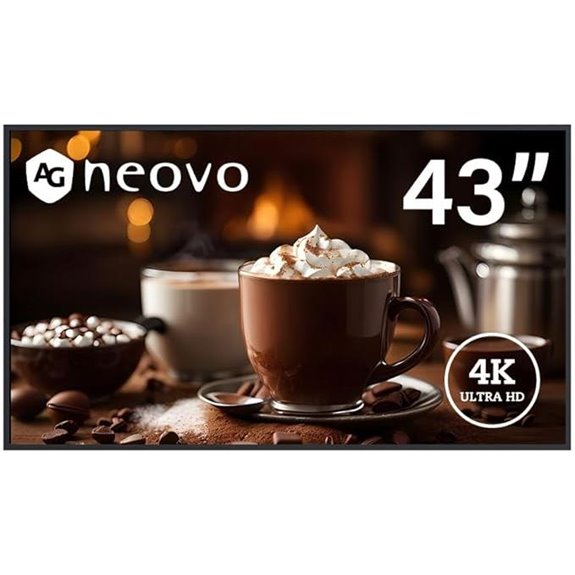 AG Neovo 43 4K UHD Commercial Digital Signage Display
