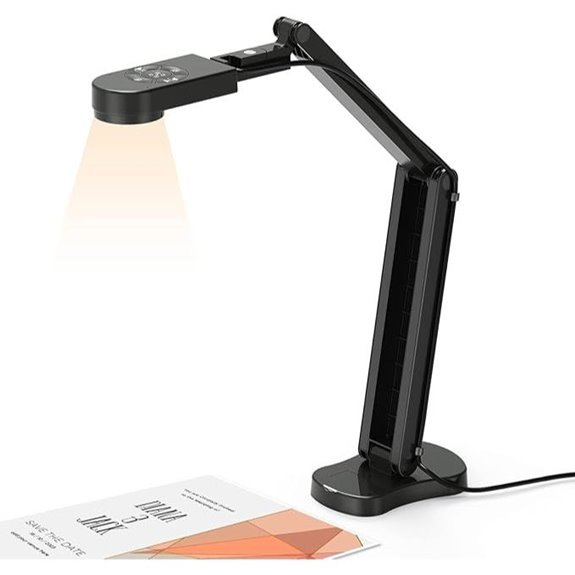 4K USB Document Camera with Microphones and Light