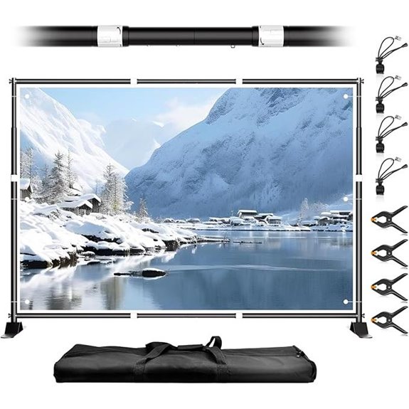 10 x 8FT Adjustable Backdrop Support Frame Kit