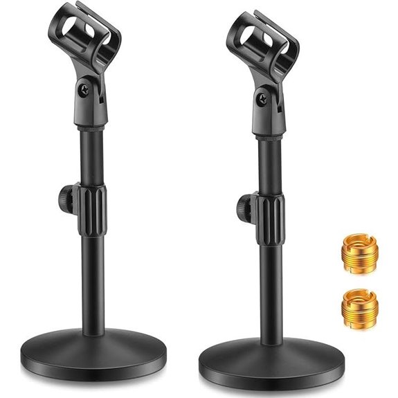 Hoteam 2Pk Adjustable Desktop Microphone Stands