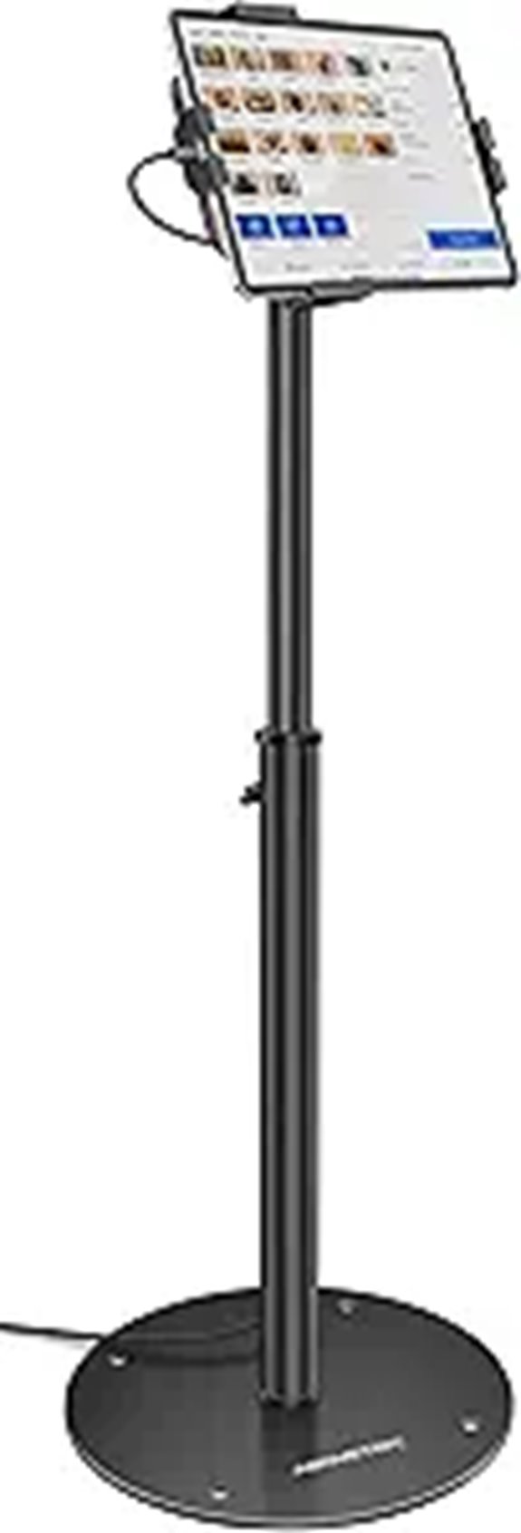 AboveTEK Adjustable iPad POS Floor Stand with Lock